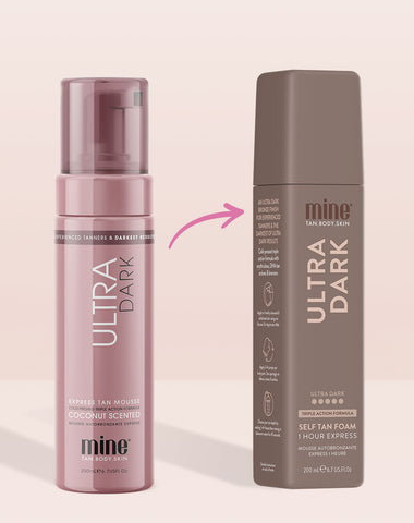 Ultra Dark Self Tan Foam MineTan Body Skin