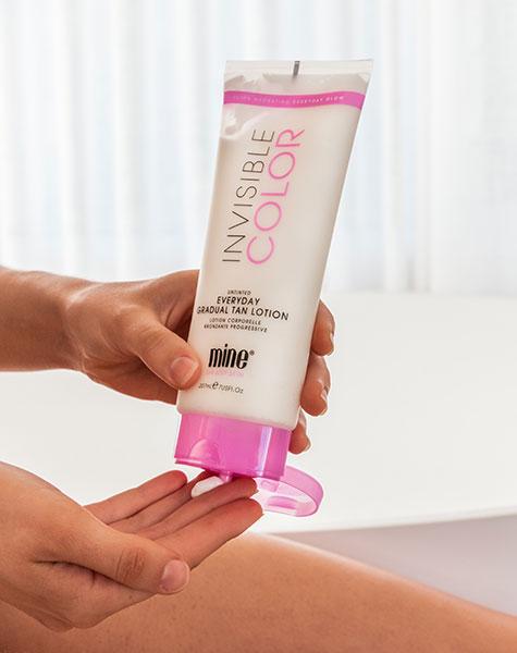 Invisible Color Gradual Tan Lotion MineTan Body Skin