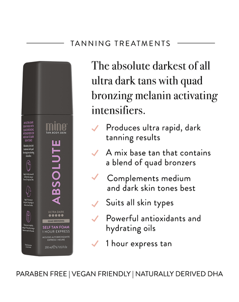 Absolute Self Tan Foam MineTan Body Skin
