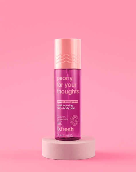peony for your thoughts mind focusing hair + body mist