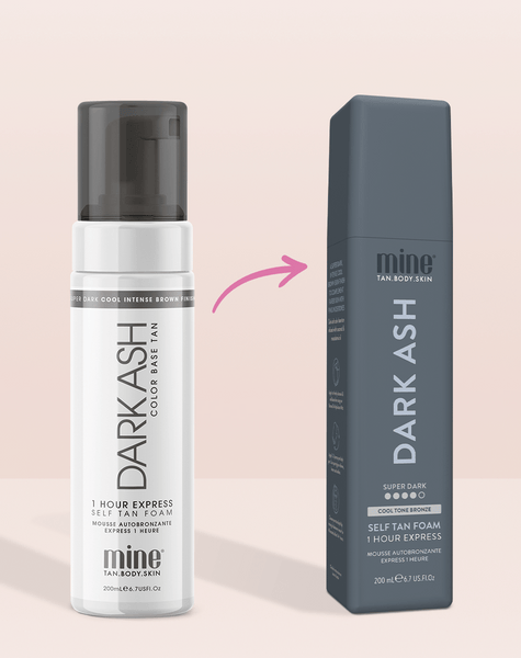 Dark Ash Self Tan Foam MineTan Body Skin