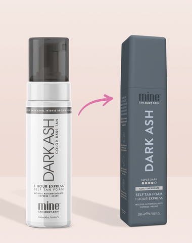 Dark Ash Self Tan Foam MineTan Body Skin