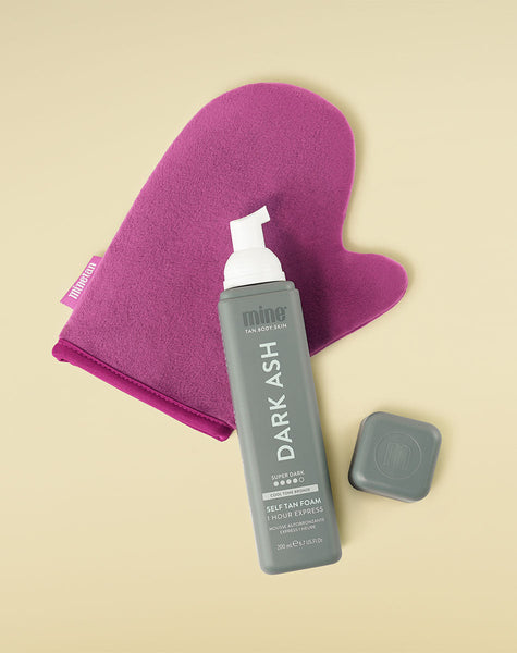 Dark Ash Self Tan Foam MineTan Body Skin