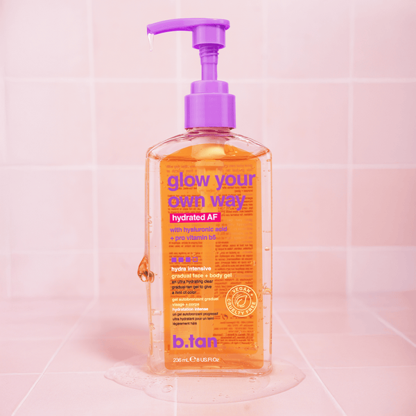 glow your own way hydrated AF b.tan