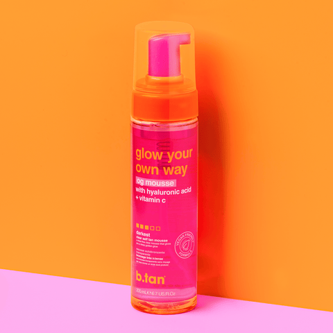 glow your own way - og mousse b.tan