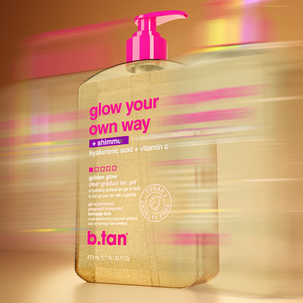 glow your own way shimmer b.tan
