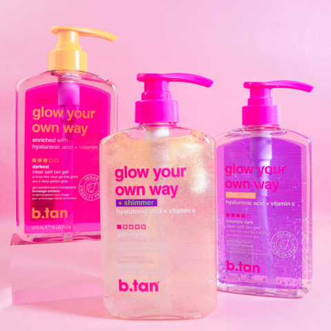 glow your own way shimmer b.tan
