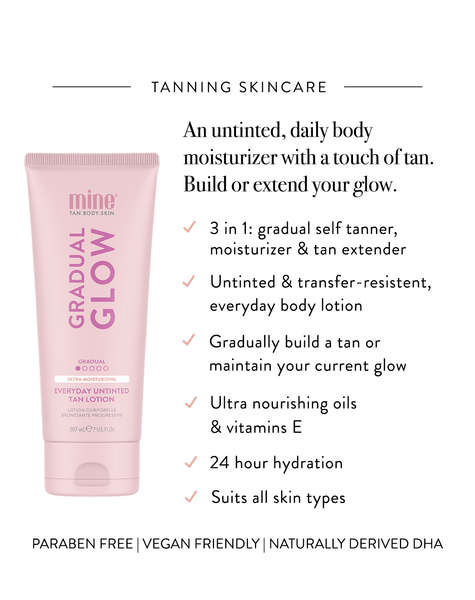 Gradual Glow Everyday Tan Lotion MineTan Body Skin