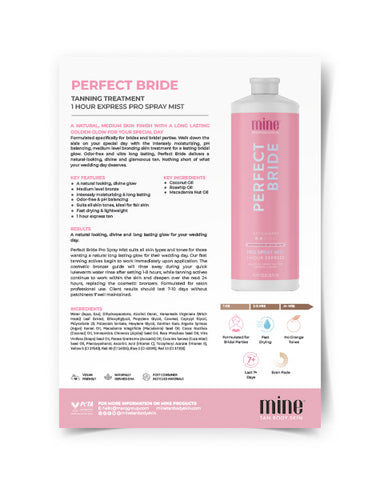 Mine Professional Product Fact Sheets MineTan Body Skin