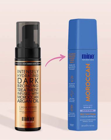 Moroccan Self Tan Foam MineTan Body Skin