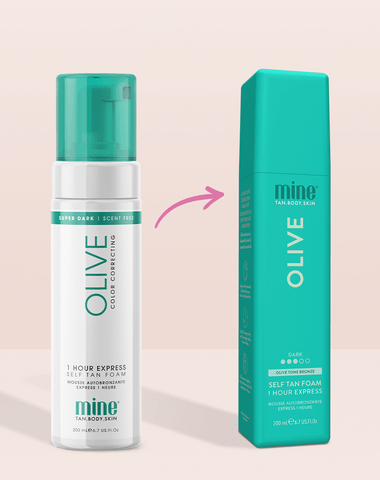 Olive Self Tan Foam MineTan Body Skin