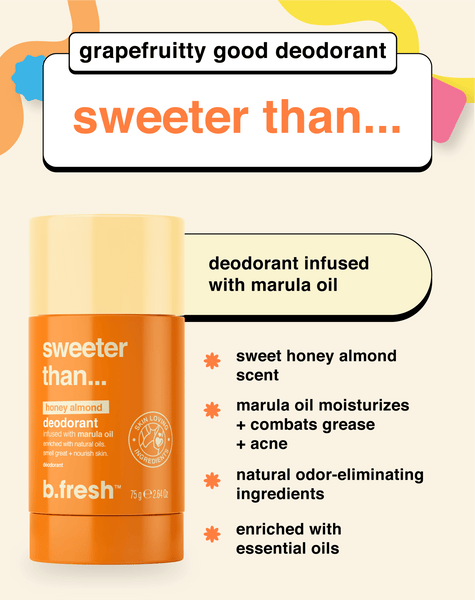 sweeter than... honey almond b.fresh