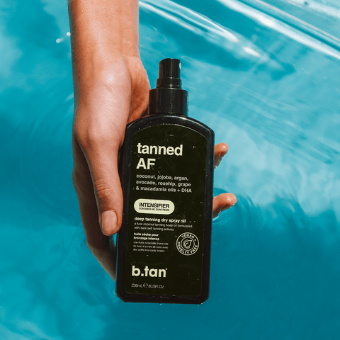 tanned AF® tanning oil b.tan