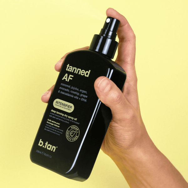 tanned AF® tanning oil b.tan