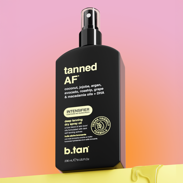 tanned AF® tanning oil b.tan