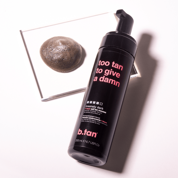 too tan to give a damn b.tan