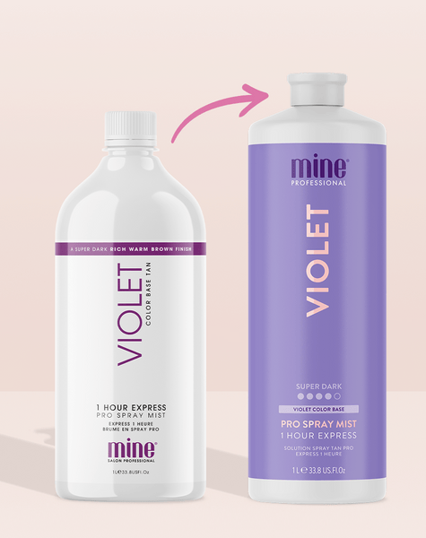 Violet Pro Spray Mist MineTan Body Skin
