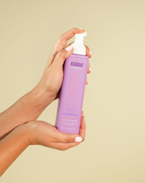 Violet Self Tan Foam MineTan Body Skin