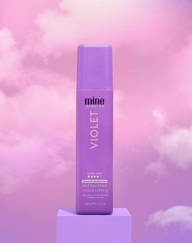 Violet Self Tan Foam MineTan Body Skin