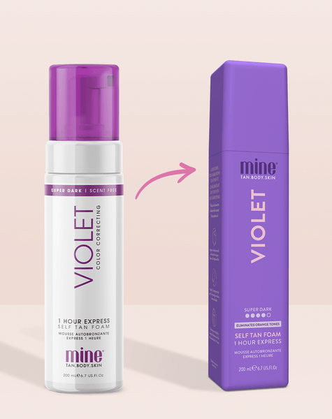 Violet Self Tan Foam MineTan Body Skin