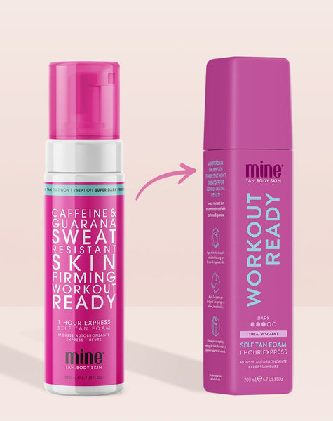 Workout Ready Self Tan Foam MineTan Body Skin
