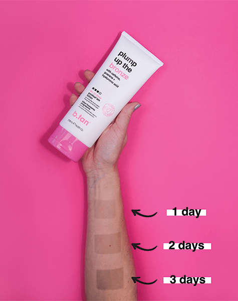 plump up the bronze everyday glow lotion b.tan